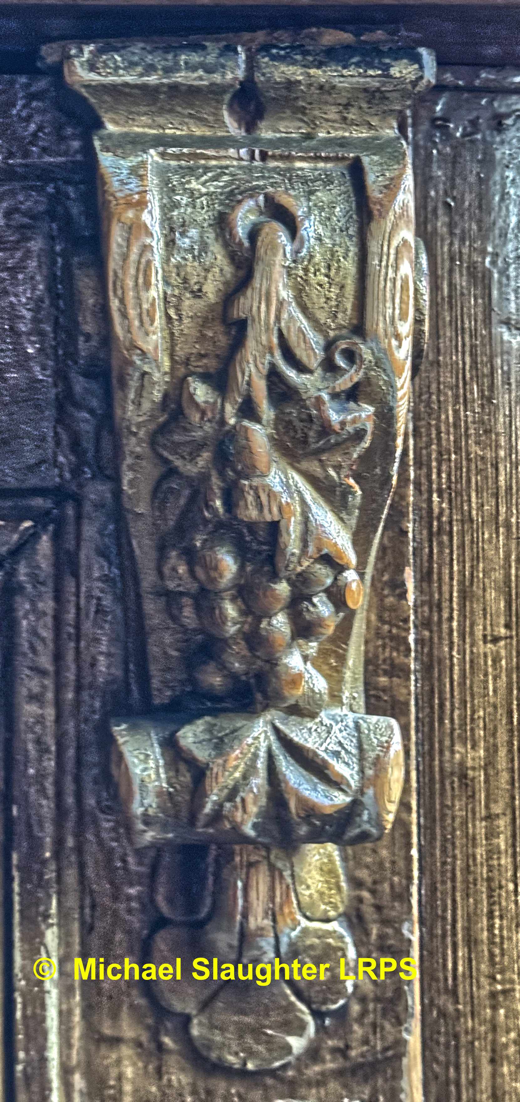 Carved Bracket on Bar Counter.  by Michael Slaughter LRPS. Published on 